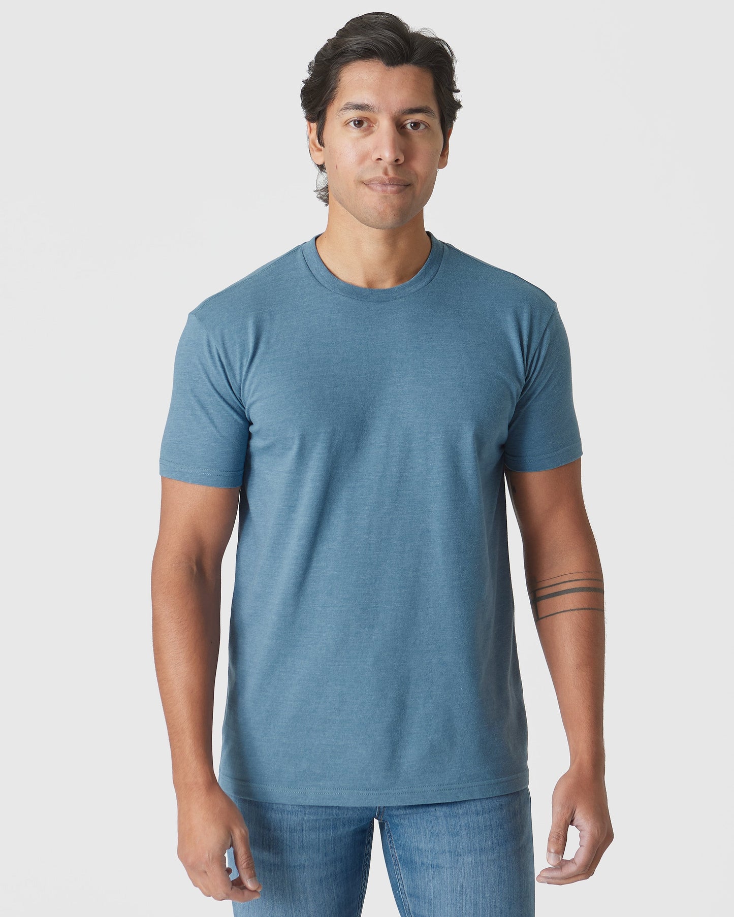 Blue Lake Heather Classic Crew Neck