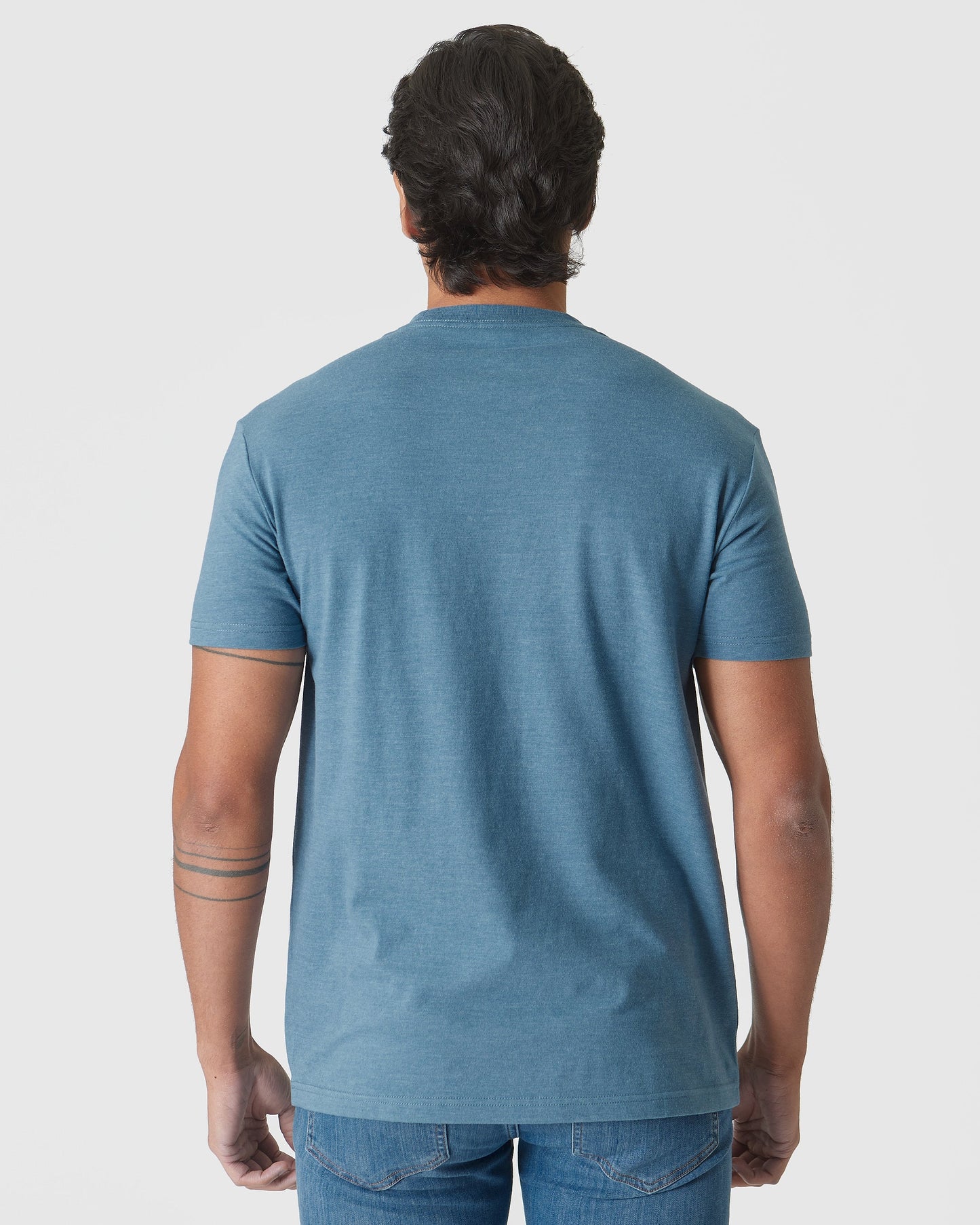 Blue Lake Heather Classic Crew Neck