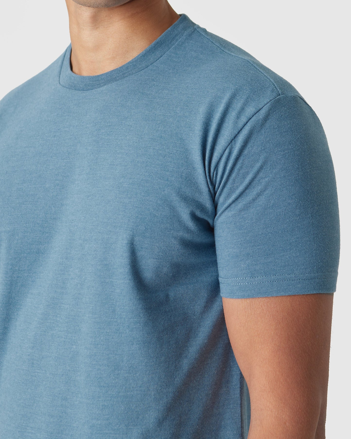 Blue Lake Heather Classic Crew Neck