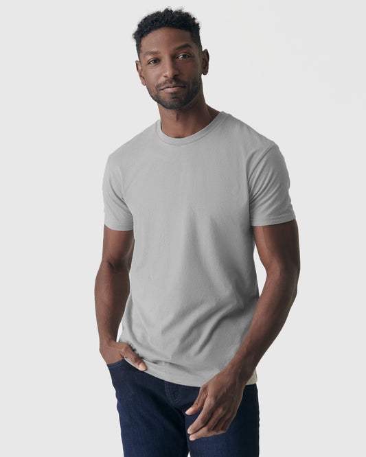 Glacier Gray Short Sleeve Crew Neck Tee