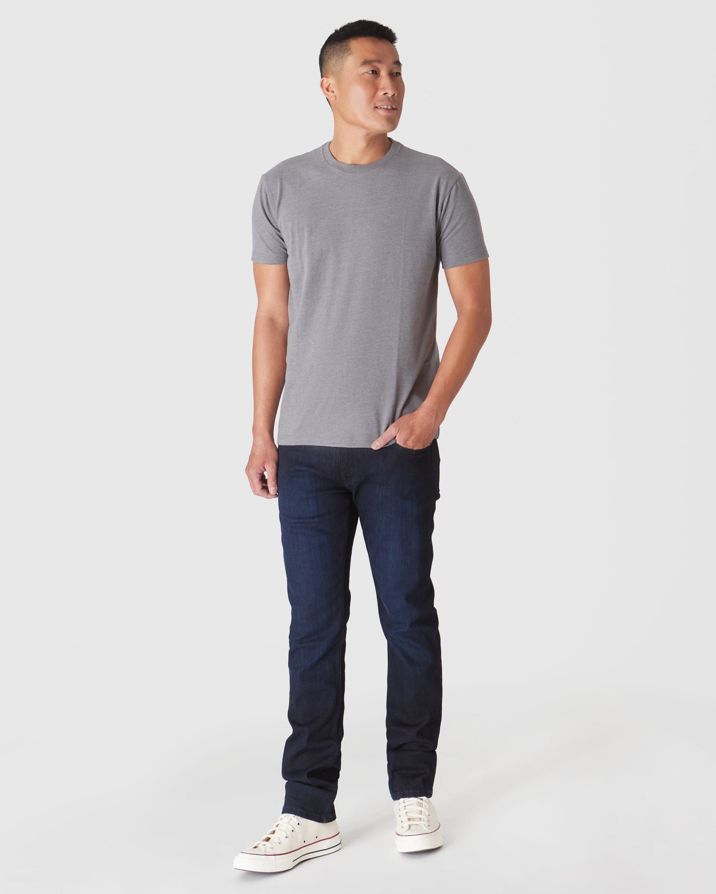 Heather Graphite Classic Crew Neck