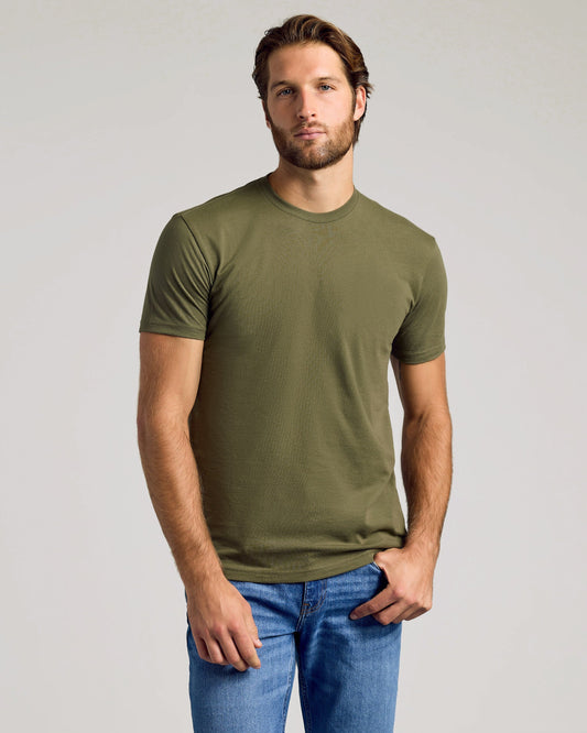 Military Green Classic Crew Neck