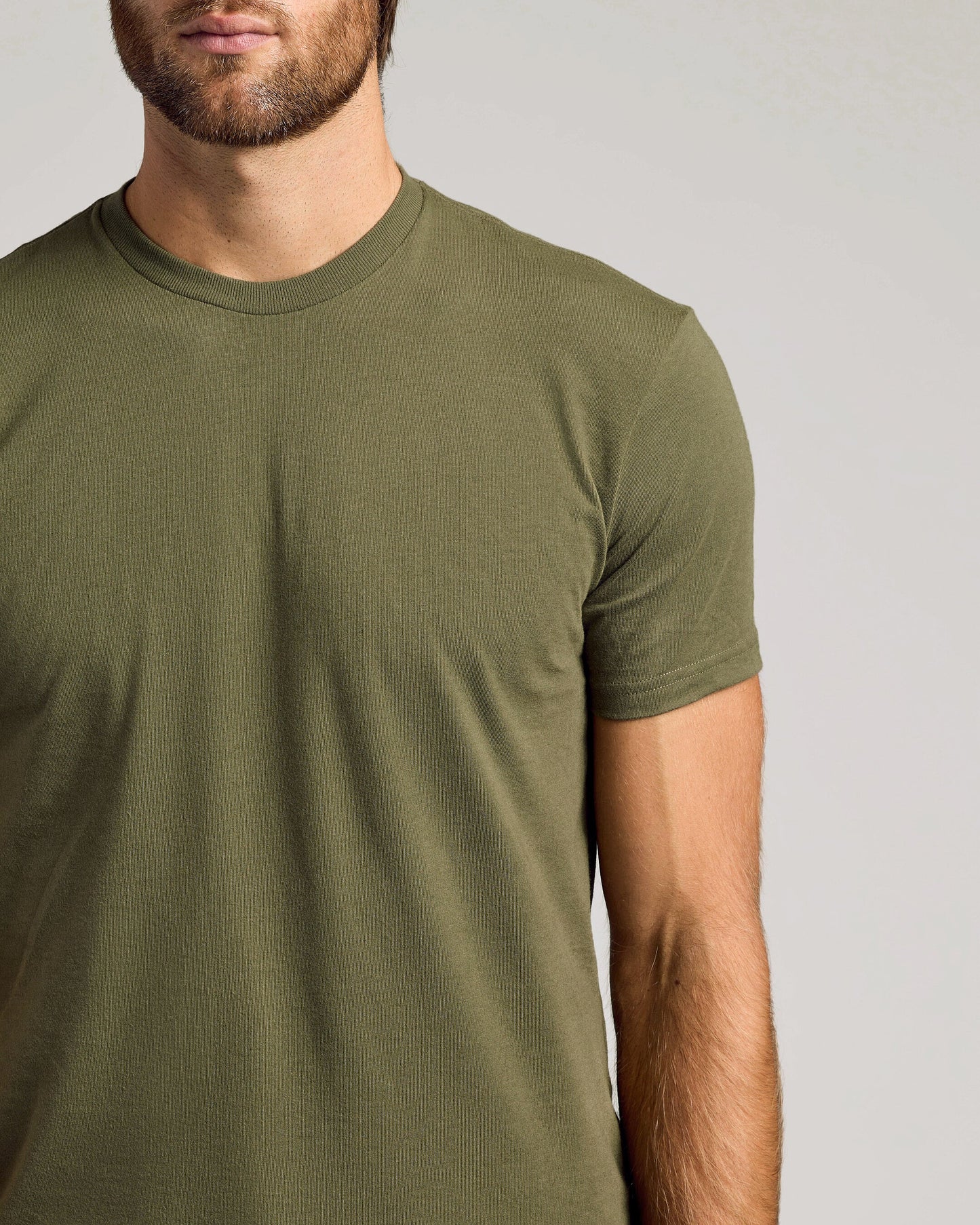 Military Green Classic Crew Neck
