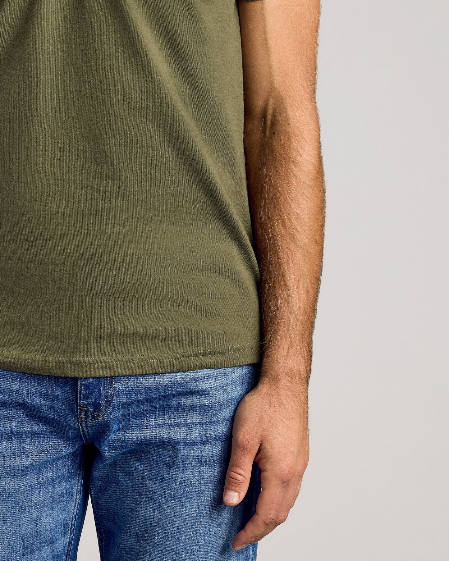 Military Green Classic Crew Neck
