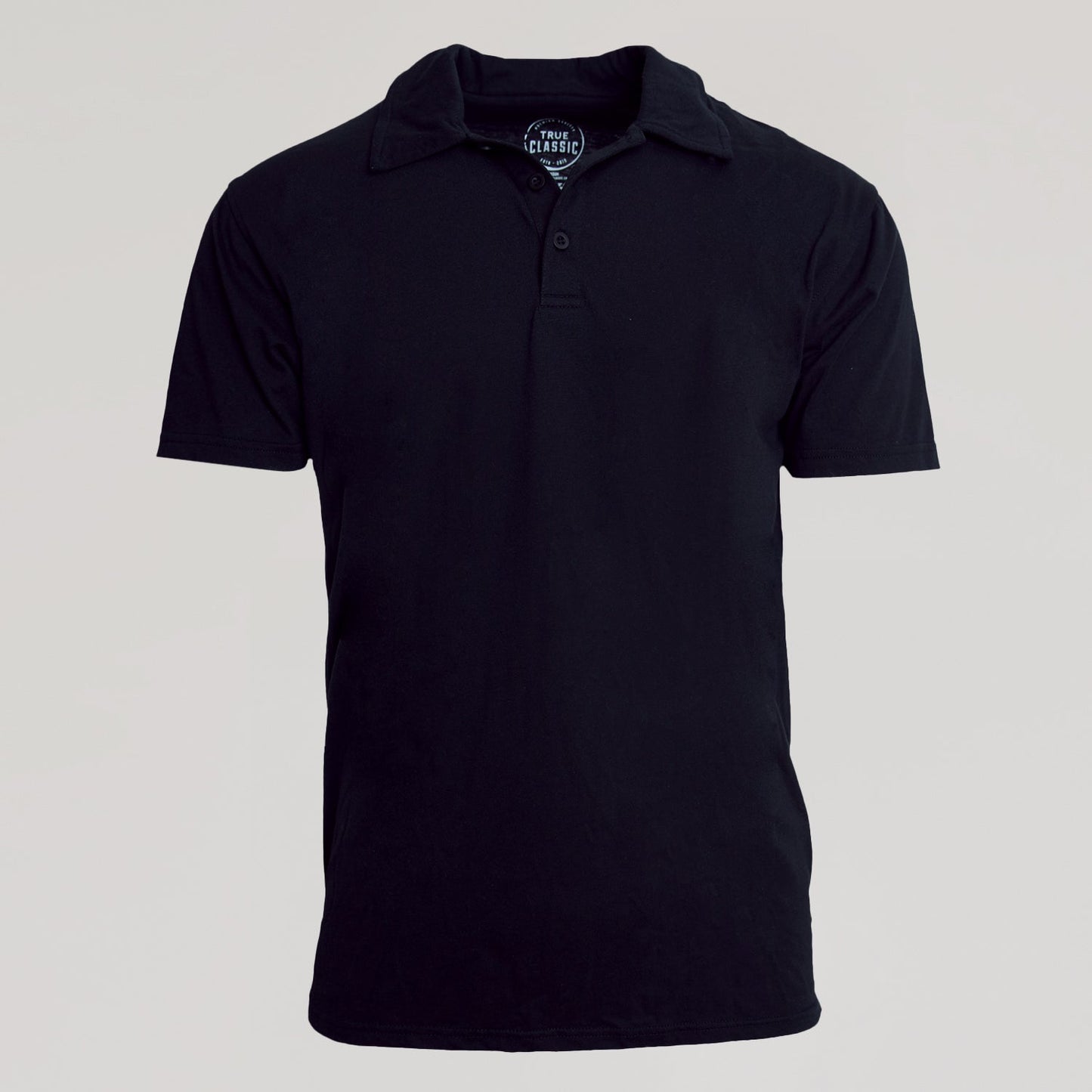 Black Short Sleeve Polo