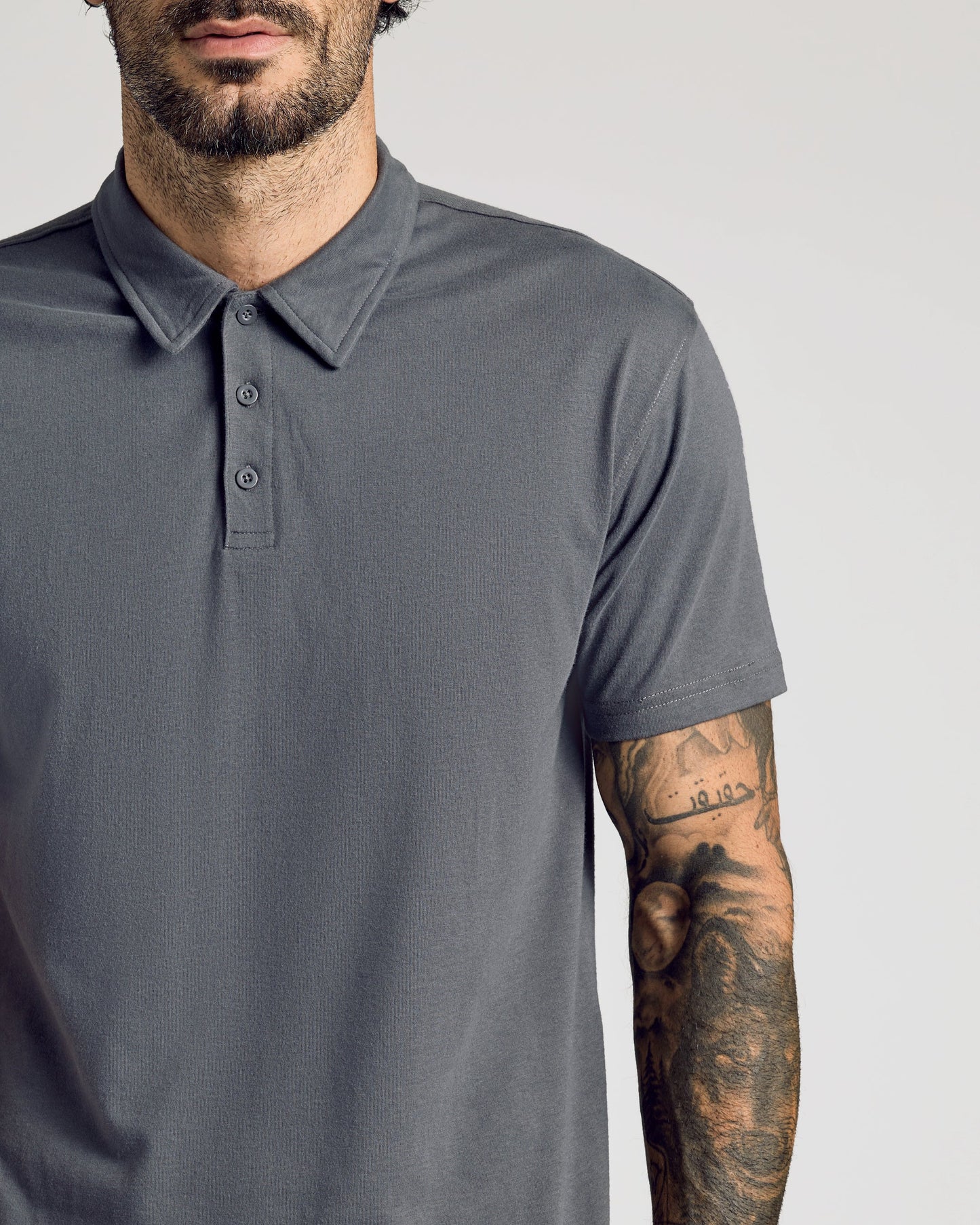 Carbon Short Sleeve Polo