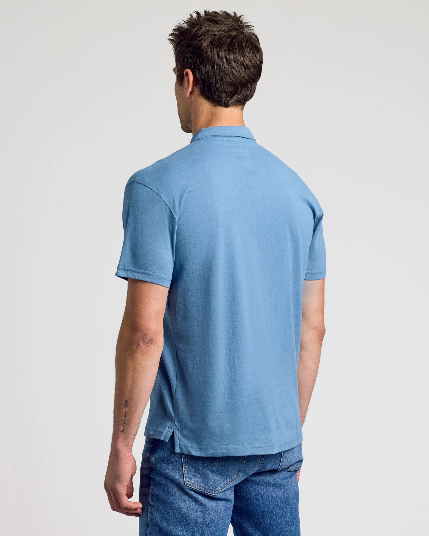 Indigo Short Sleeve Polo