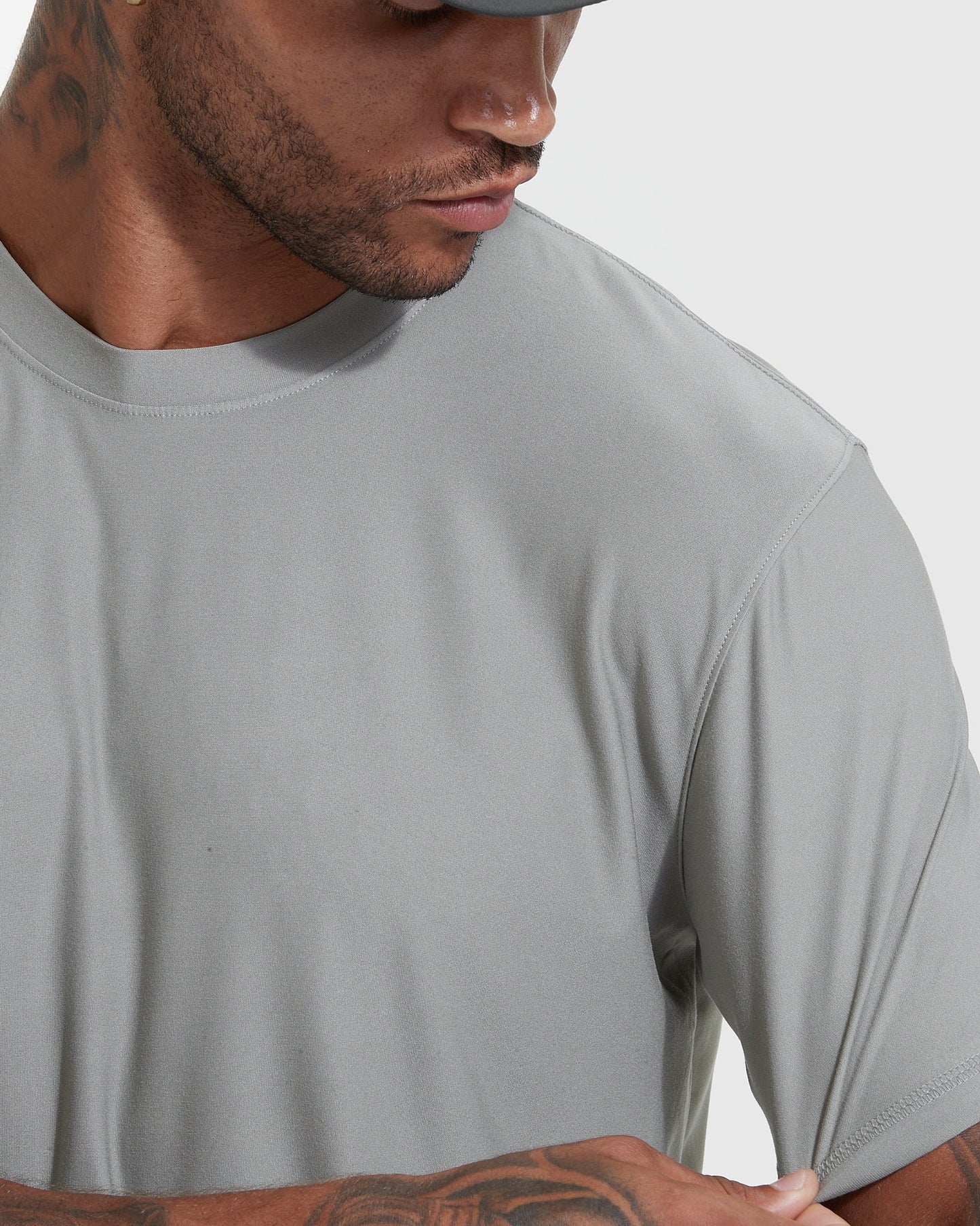 Iron Gray Active Crew Neck Tee
