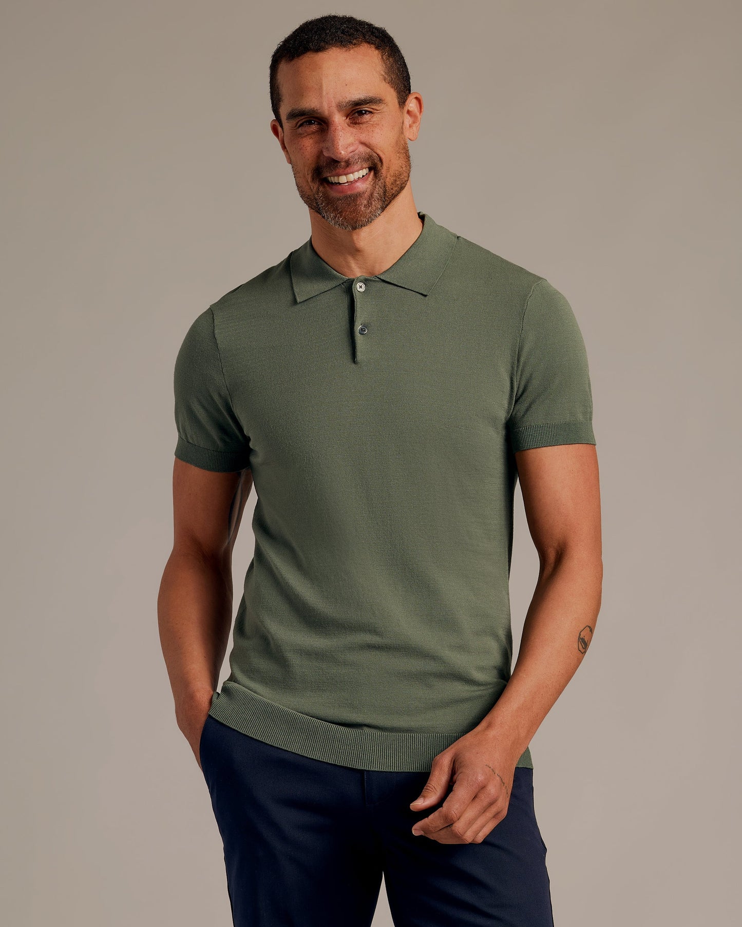 Black & Moss Short Sleeve Dressy Polo 3-Pack