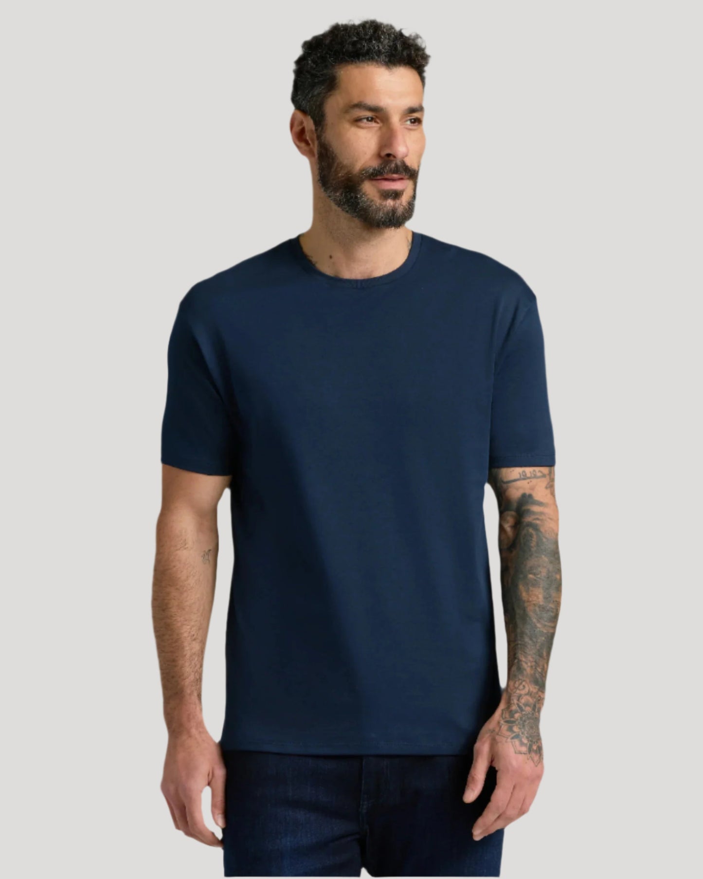 Navy & Ether Pima Crew Neck 2-Pack