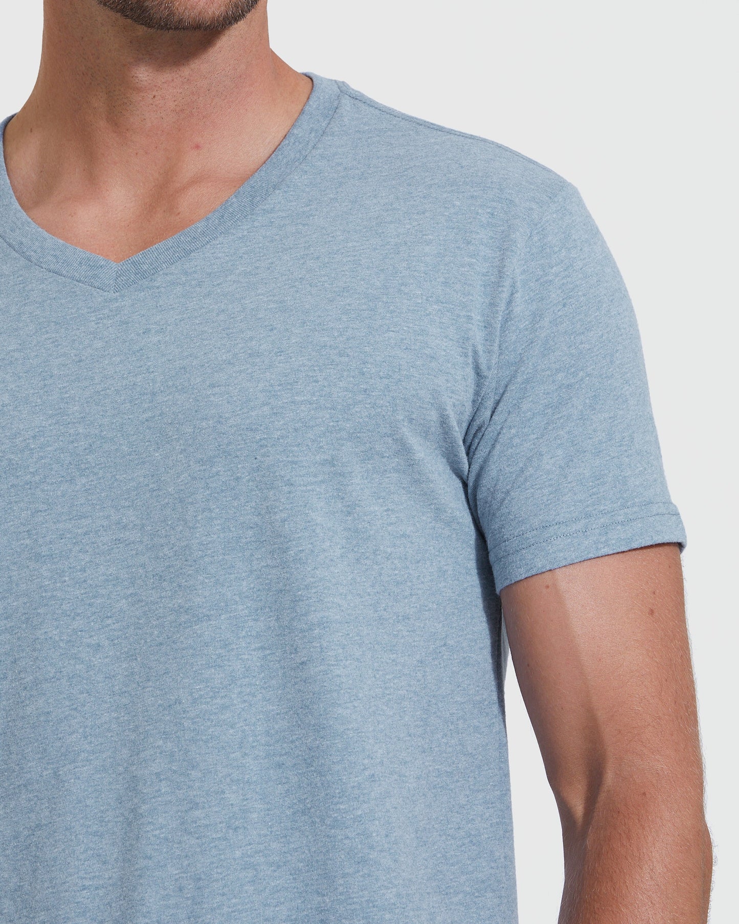 Heather Indigo Classic V-Neck
