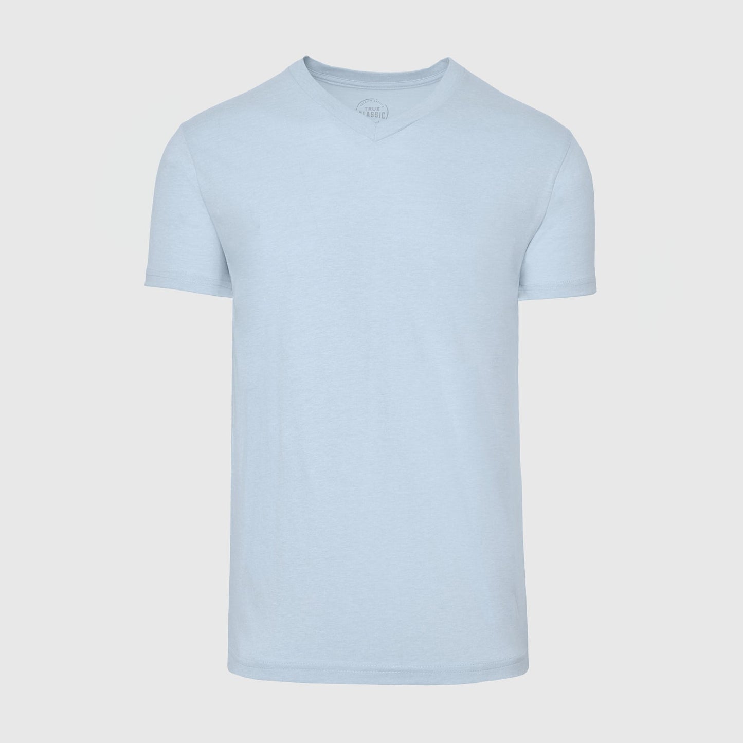 Heather Pale Blue Classic V-Neck