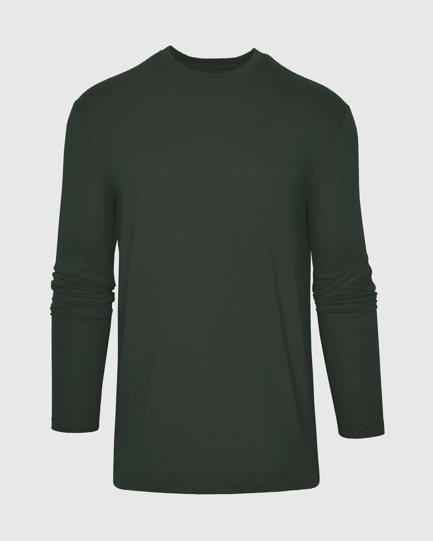 Dark Olive Classic Long Sleeve Crew Neck