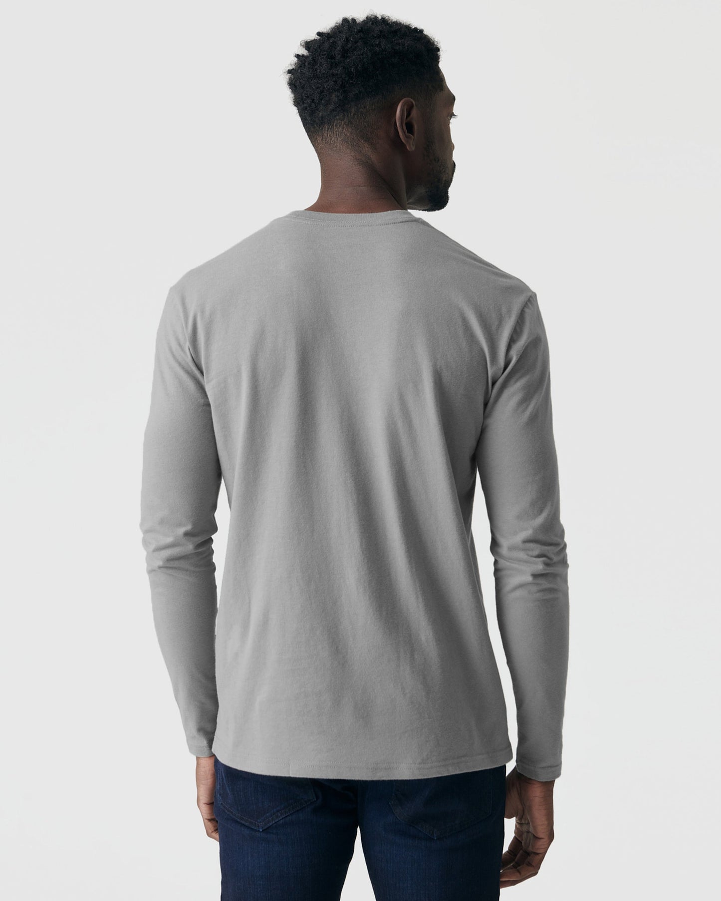 Glacier Gray Classic Long Sleeve Crew Neck