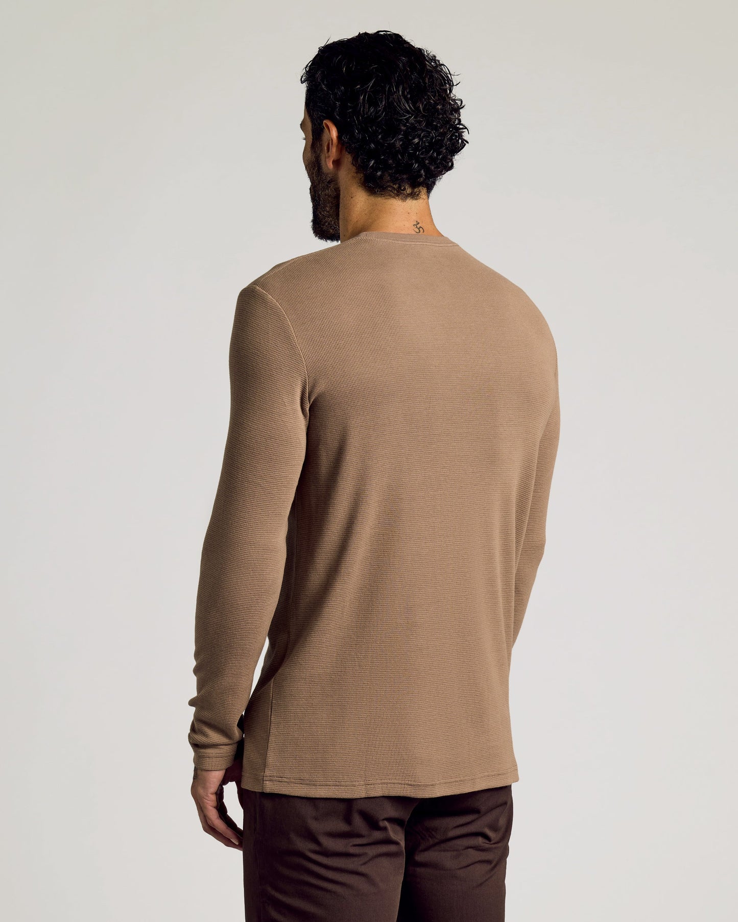 Alpaca Waffle Long Sleeve Crew Neck