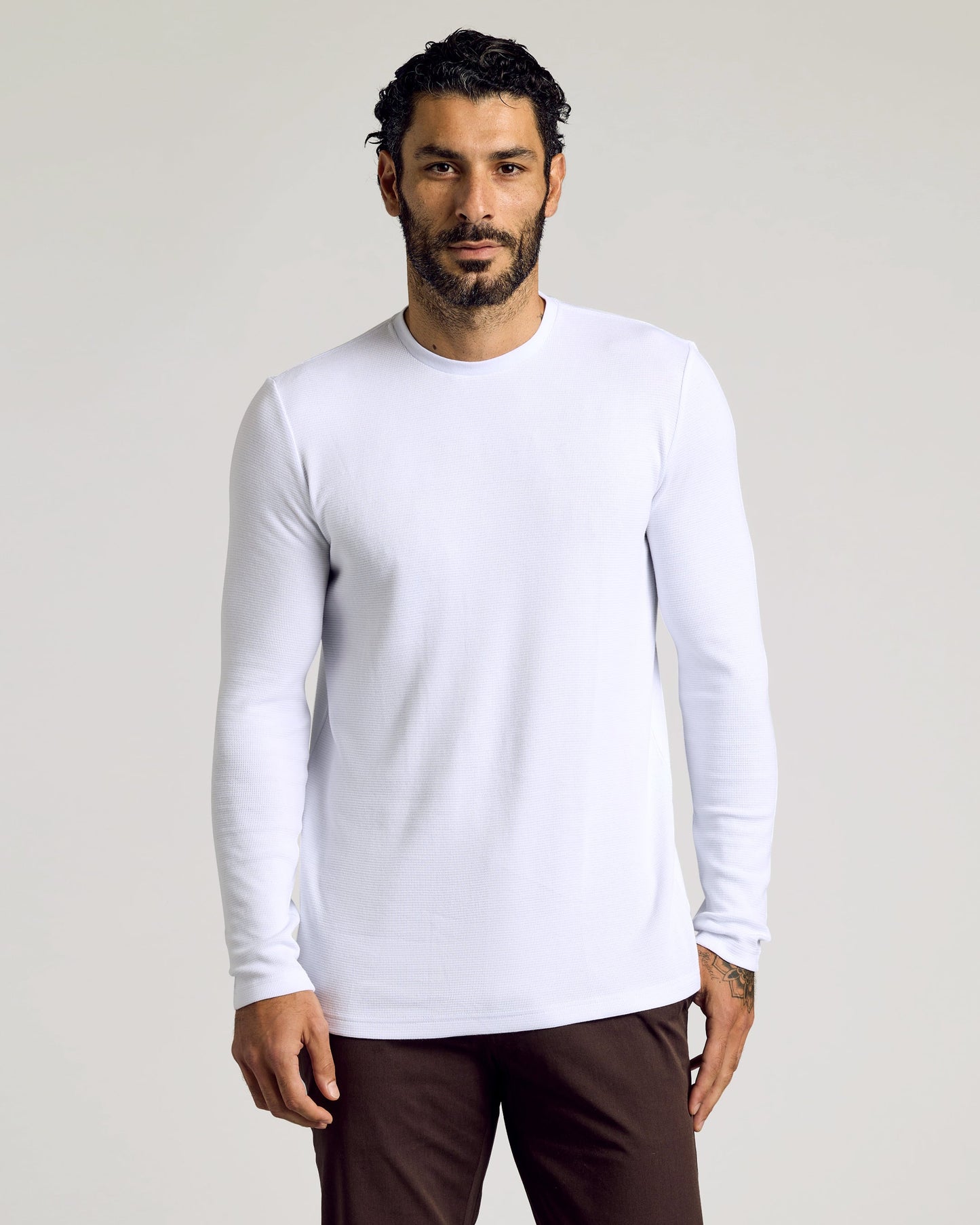 The Core Waffle Long Sleeve Crew Neck 3-Pack