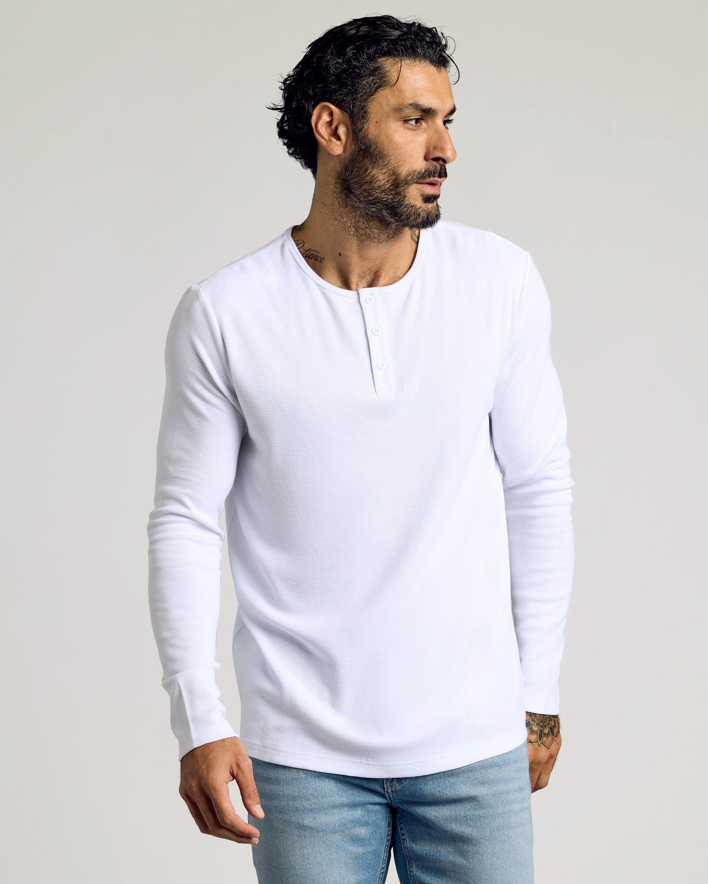 Standard Waffle Long Sleeve Henley 3-Pack
