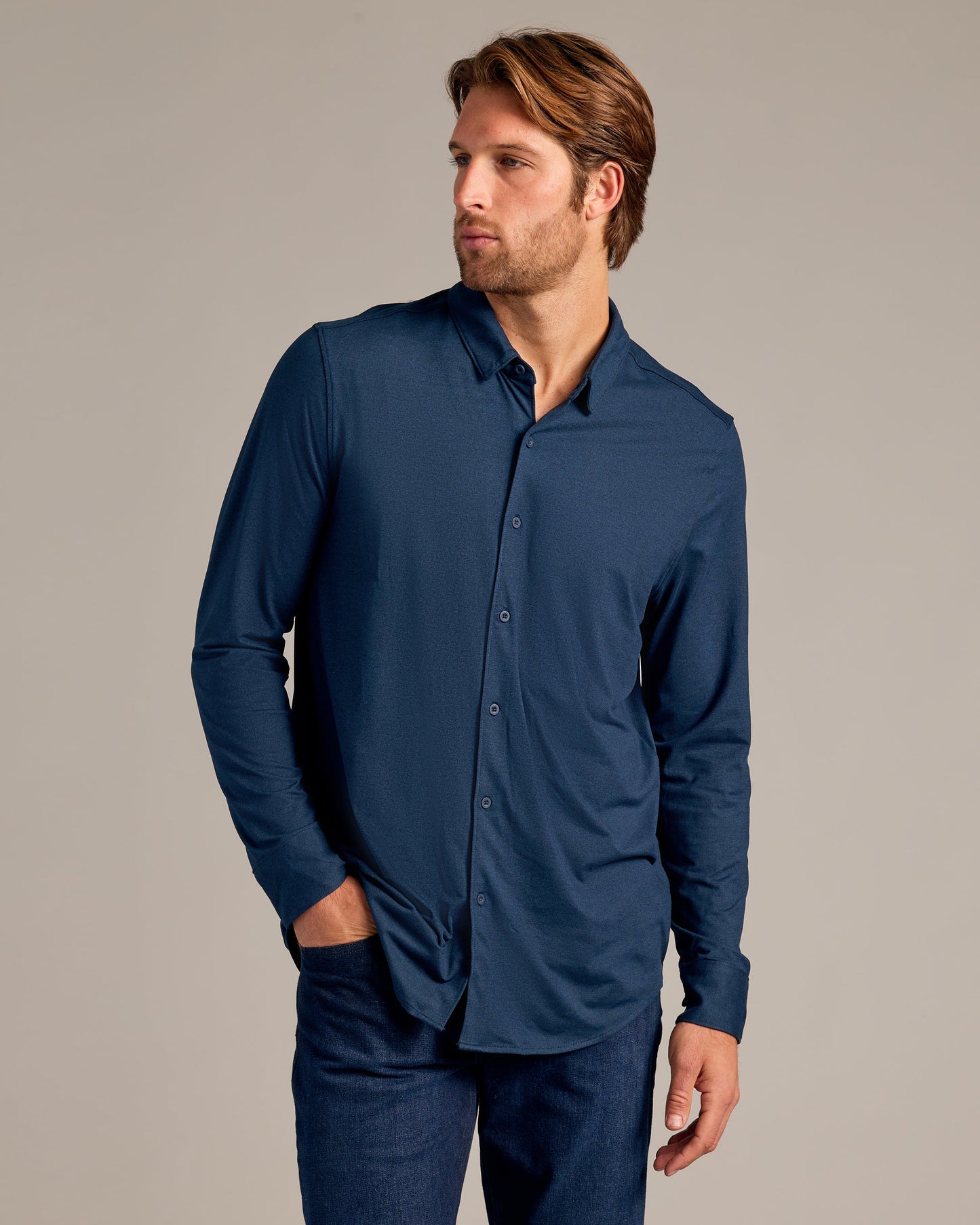 Green & Navy Do-It-All Comfort Shirt 2-Pack