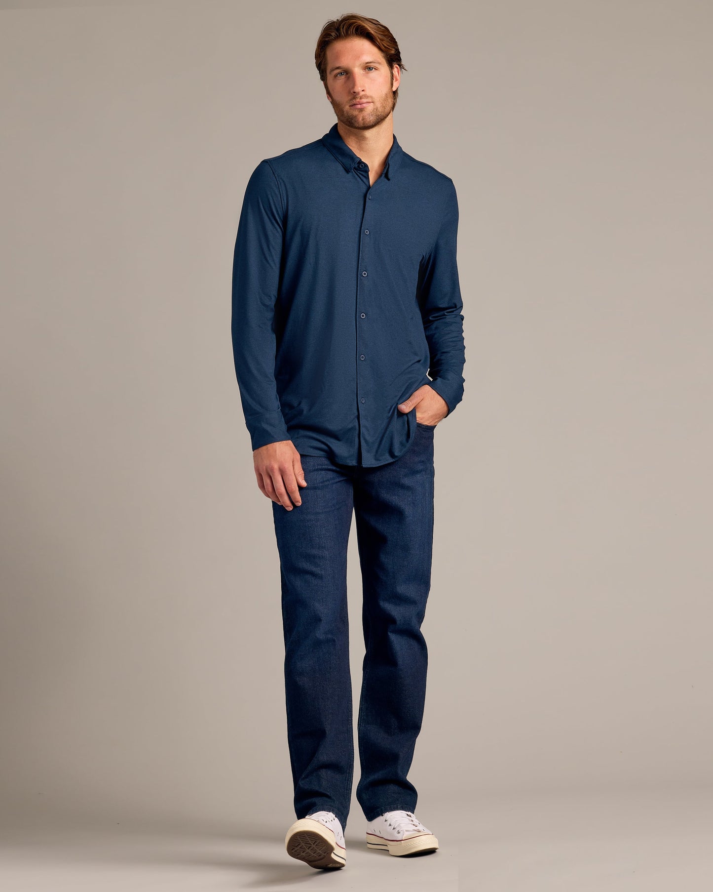 Green & Navy Do-It-All Comfort Shirt 2-Pack