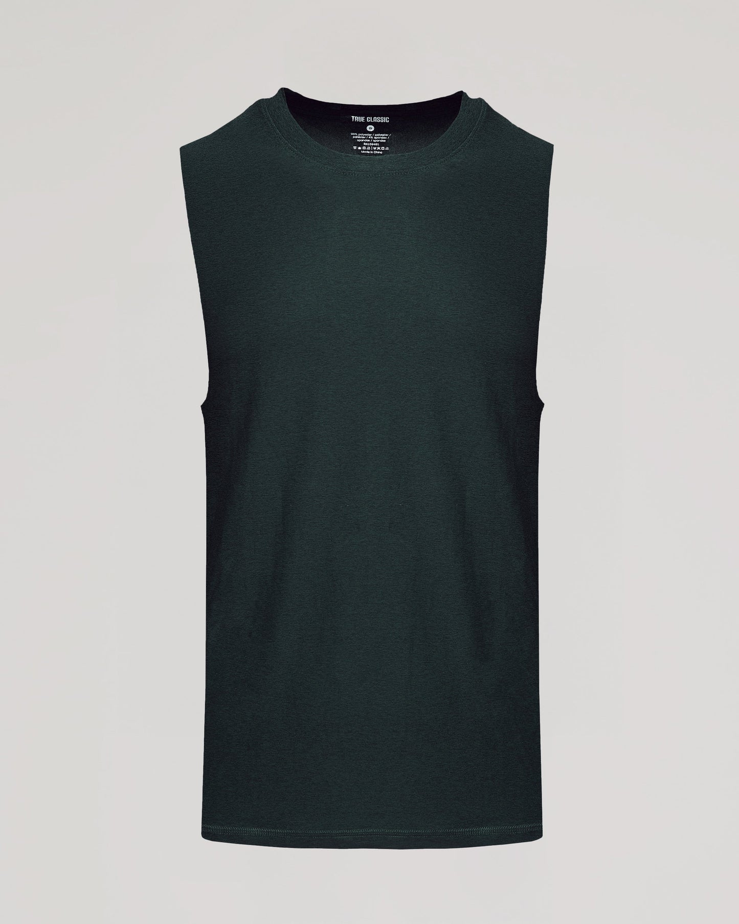 Dark Heather Forest Sleeveless Active Muscle Tee