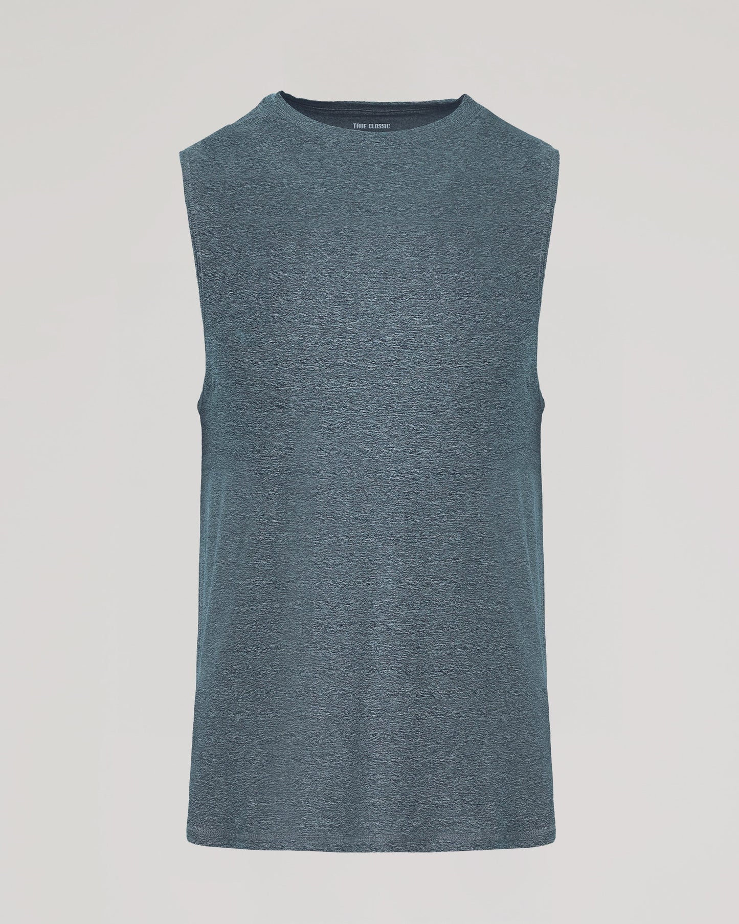 Heather Navy Sleeveless Active Muscle Tee