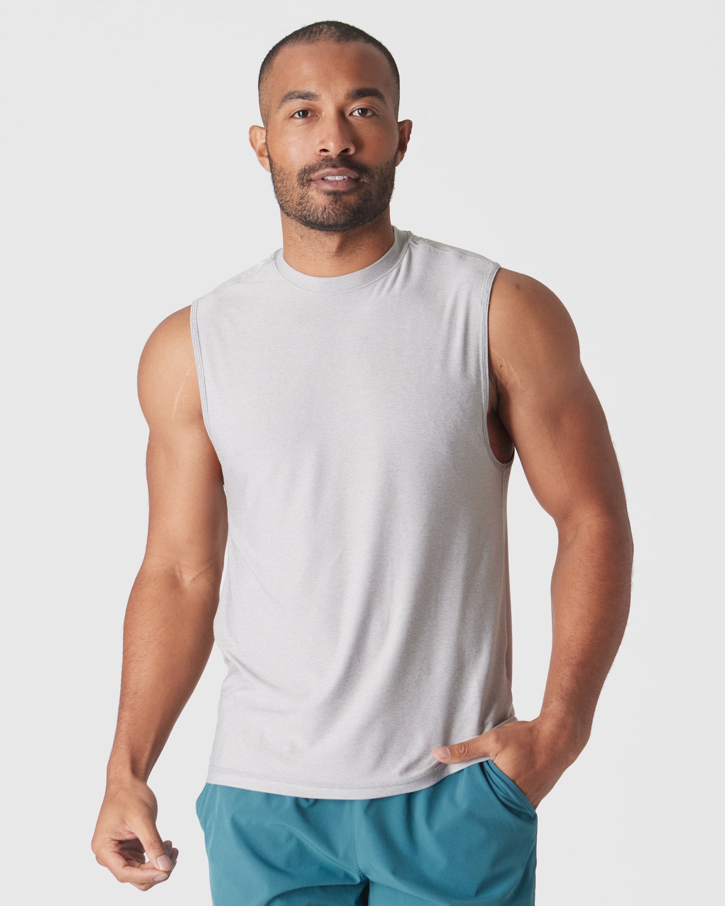 Core Color Active Sleeveless Muscle Tee 3-Pack