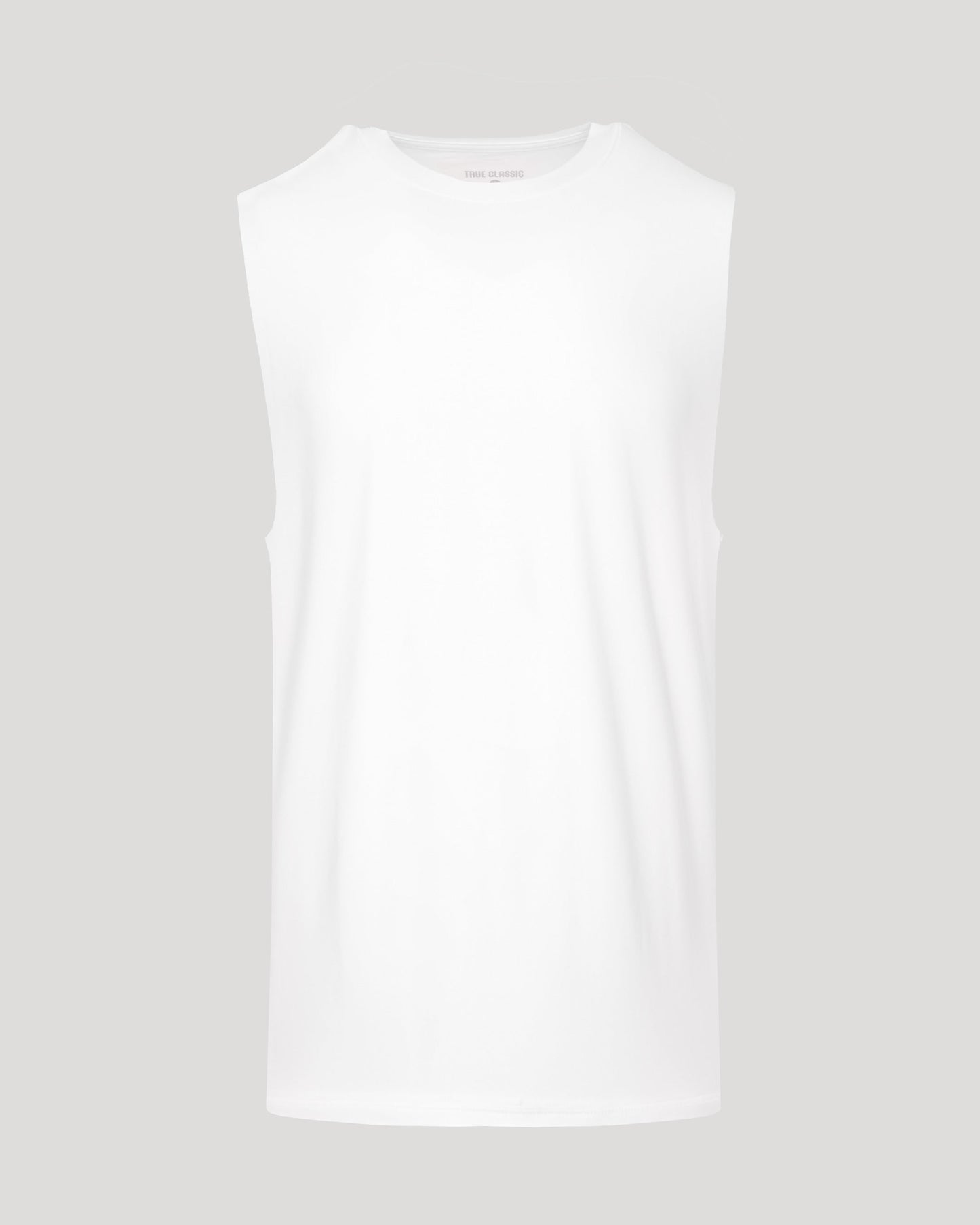 White Sleeveless Active Muscle Tee