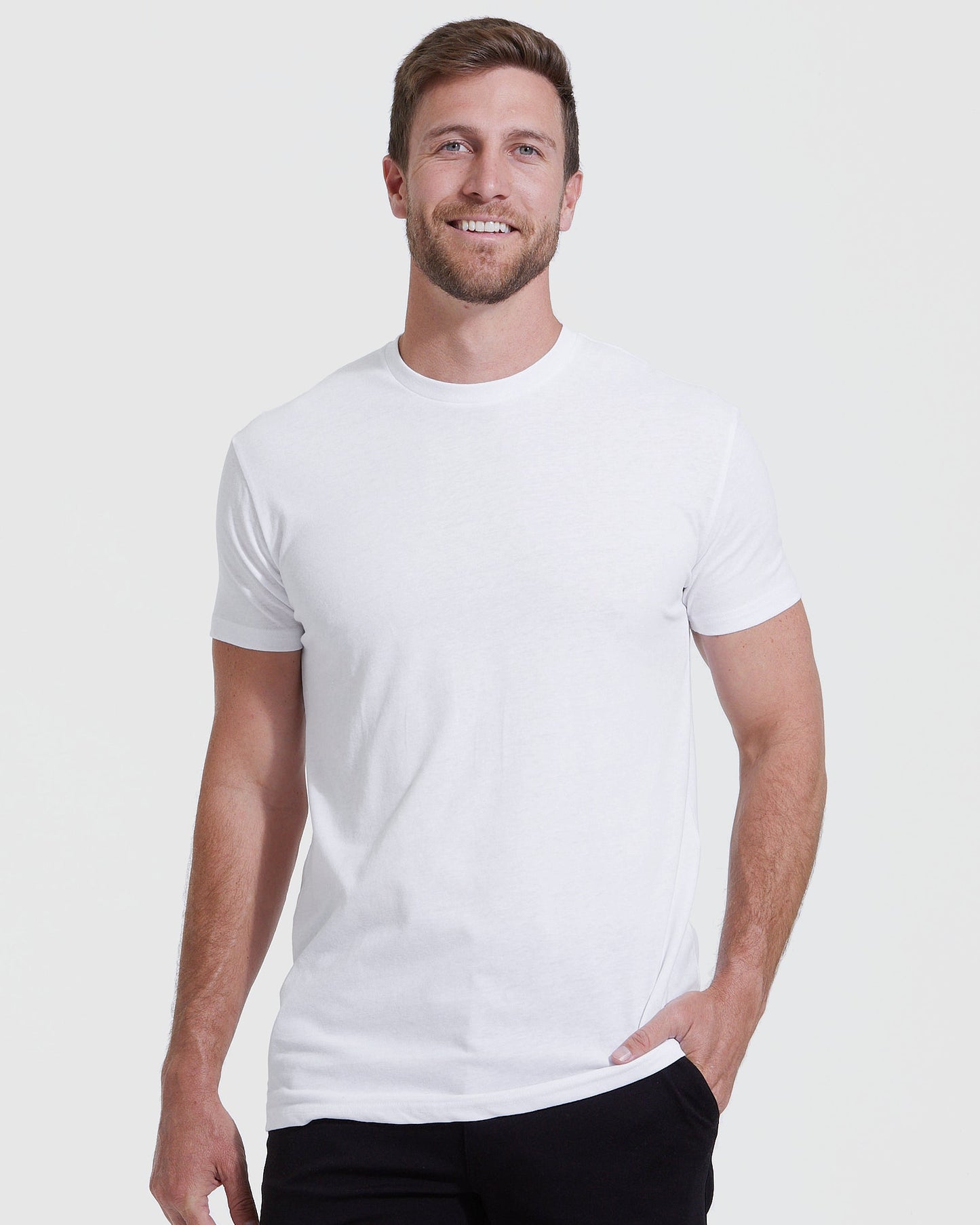 Classic Tall Straight Hem Crew Neck T-Shirt 3-Pack