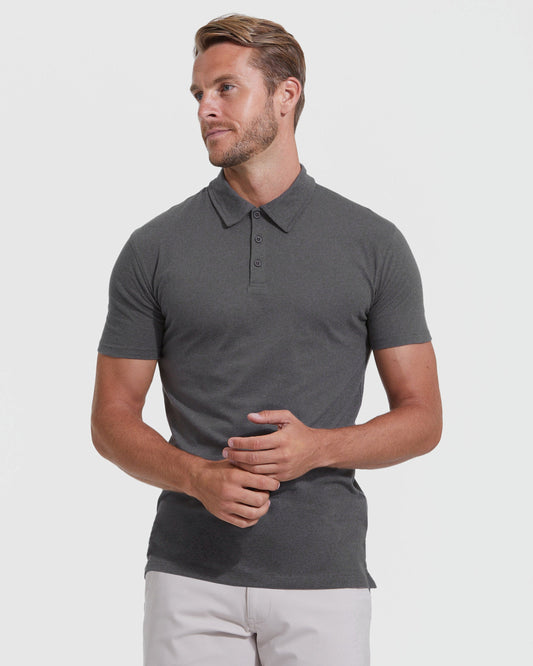Carbon Short Sleeve Tall Polo