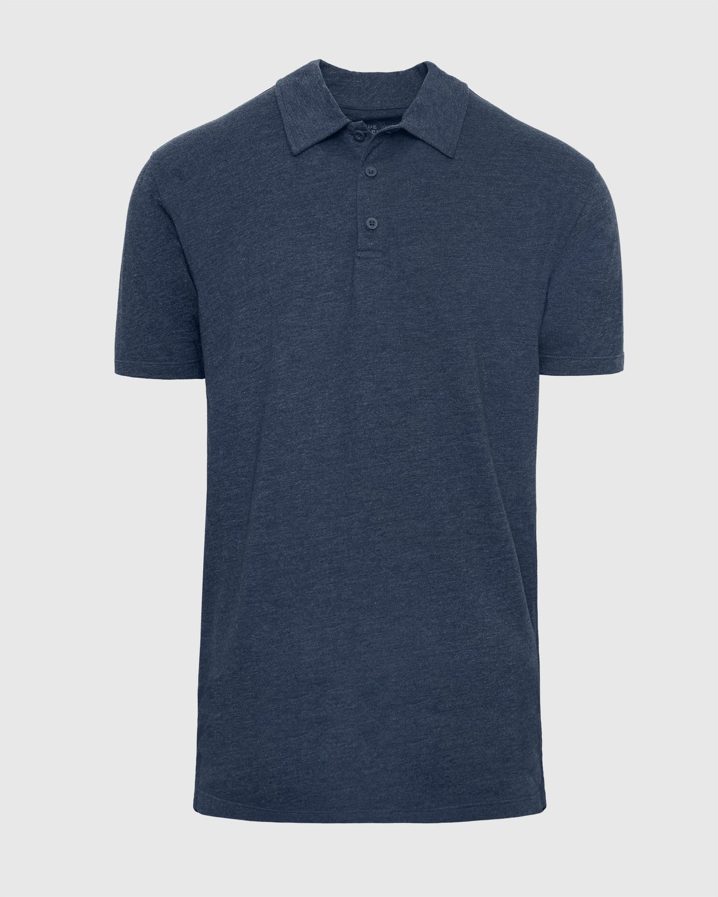 Heather Navy Short Sleeve Tall Polo