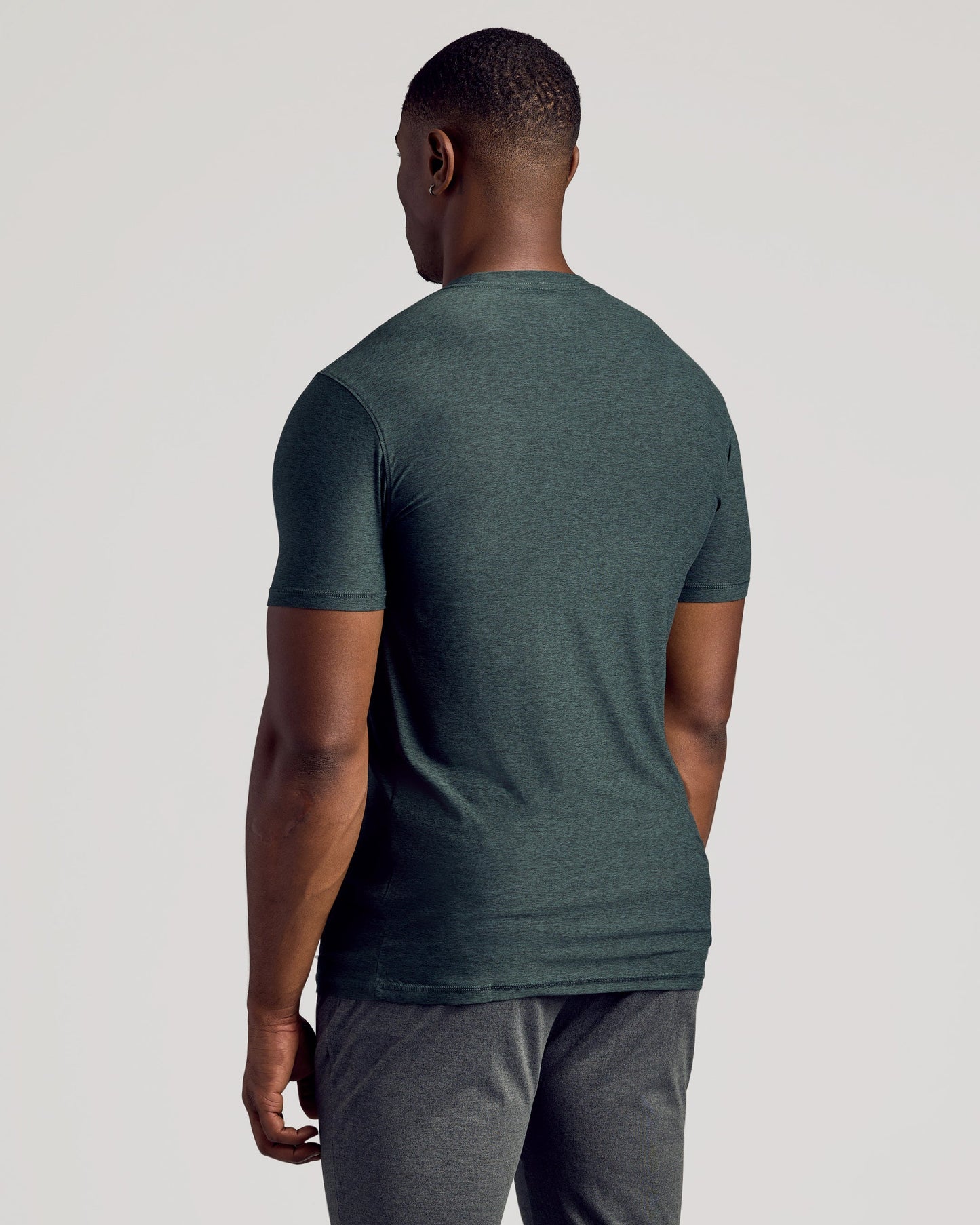 Dark Heather Forest Tall Active Crew Neck 2.0