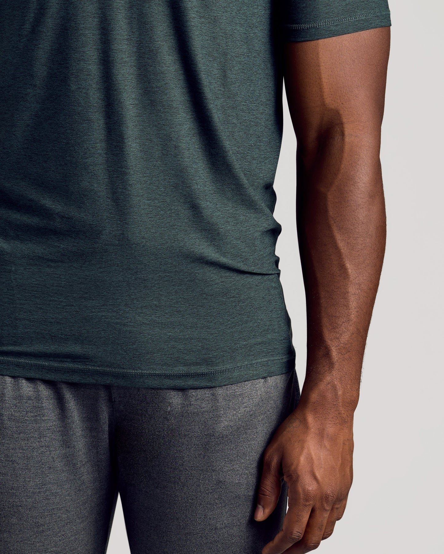 Dark Heather Forest Tall Active Crew Neck 2.0