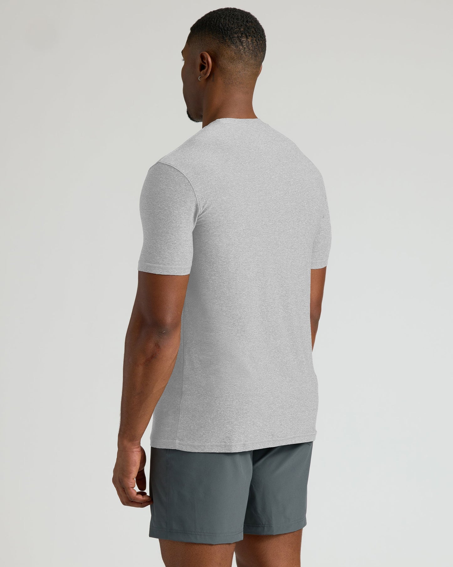 Light Heather Gray Tall Active Crew Neck 2.0