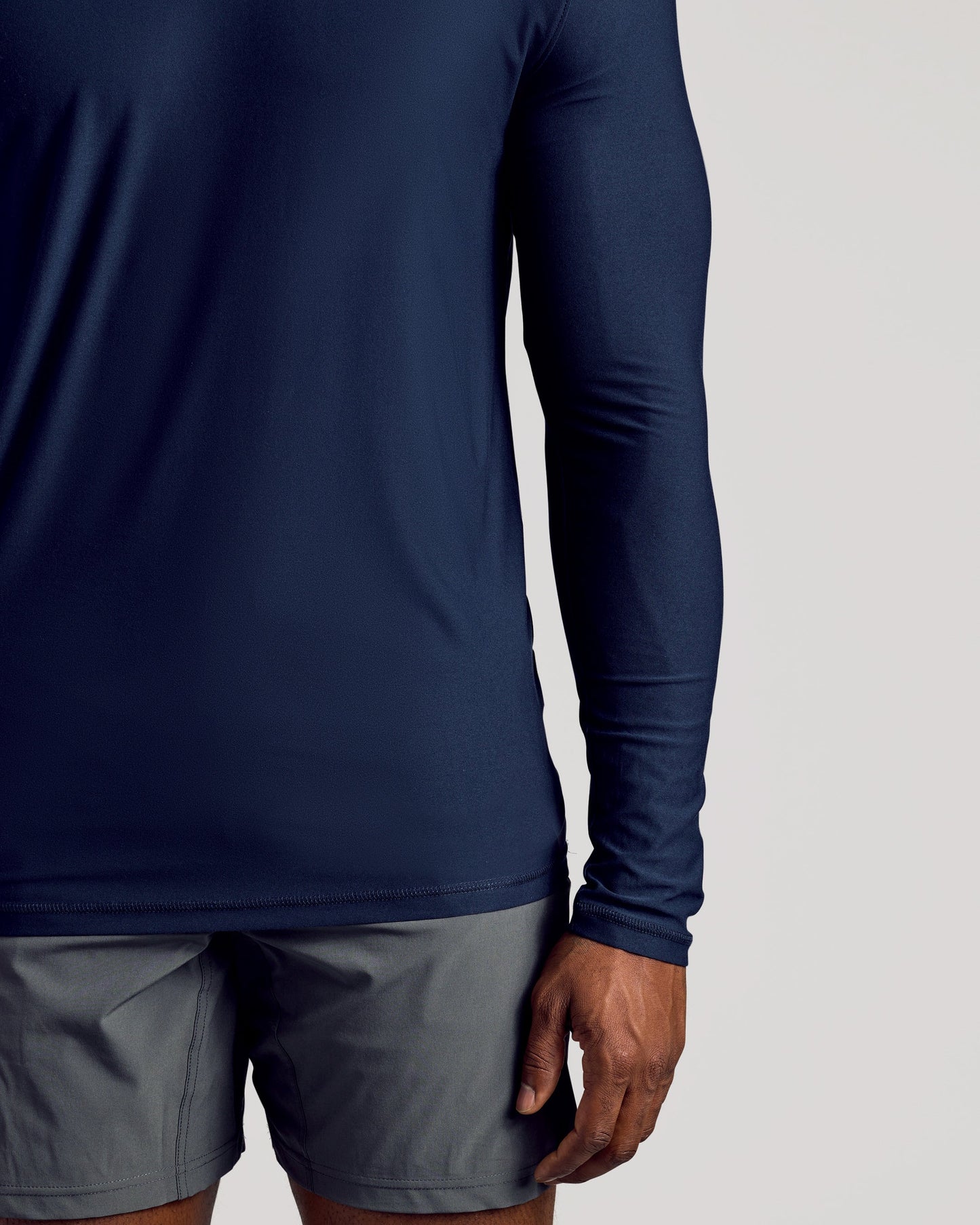Navy Long Sleeve Tall Active Crew