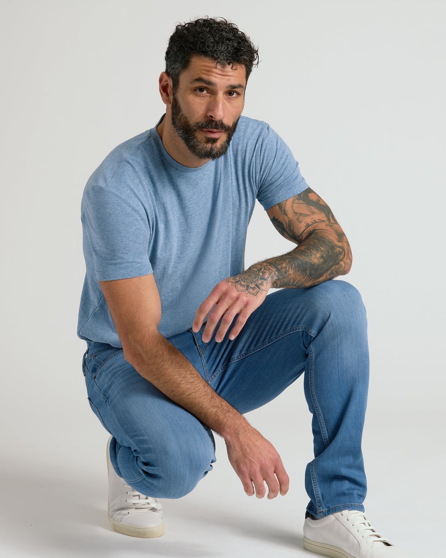 Medium Indigo Wash Slim Comfort Stretch Jeans