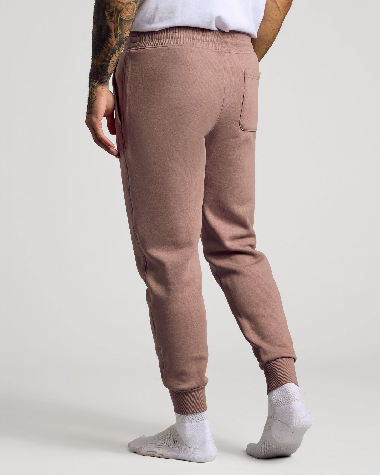 Slate Mauve Fleece French Terry Joggers