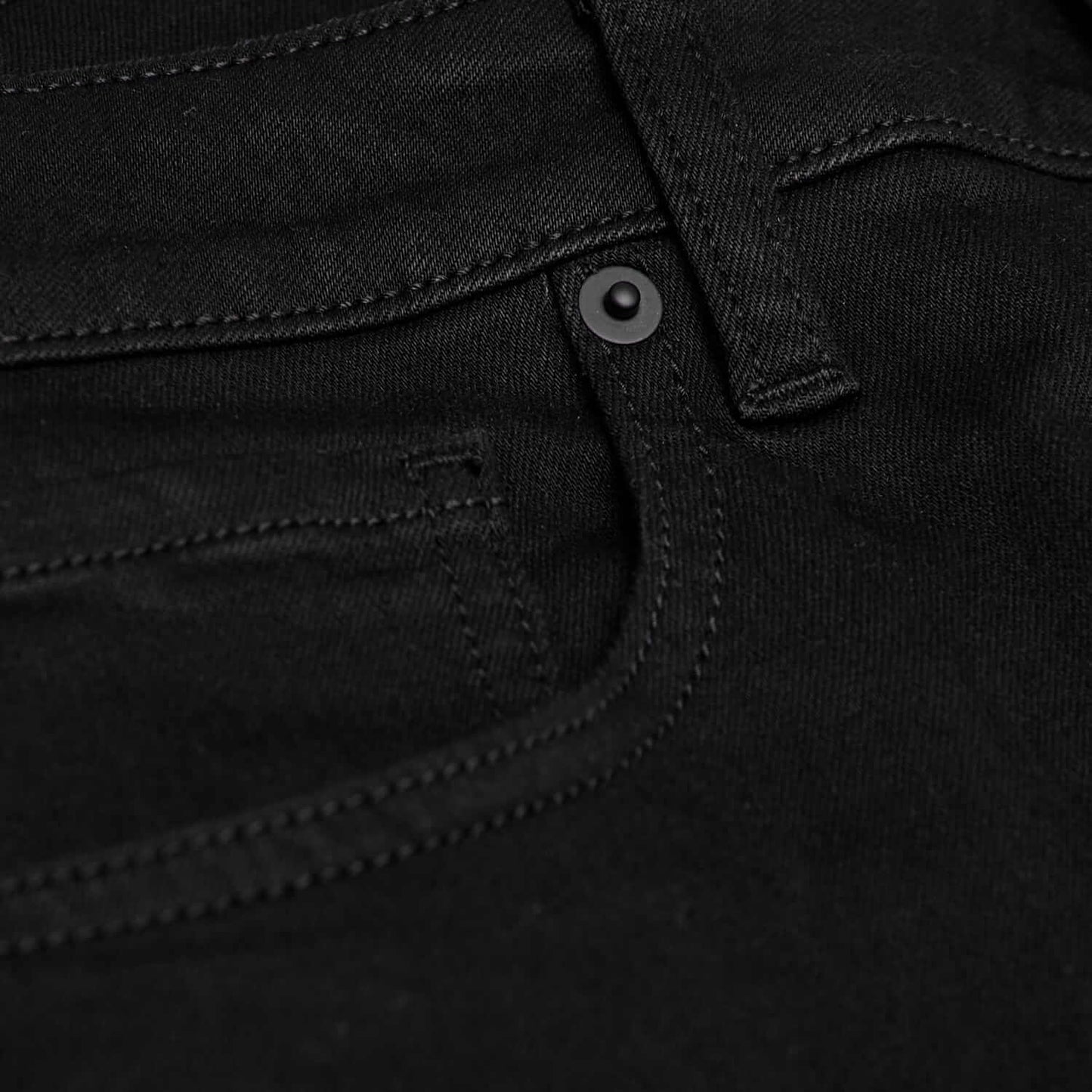 Black Wash Straight Comfort Stretch Jeans