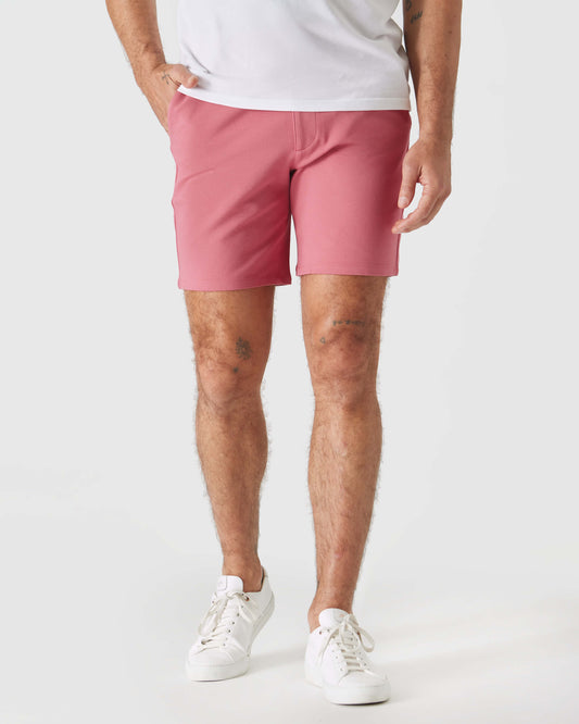 7" Rosewood Comfort Knit Chino Shorts