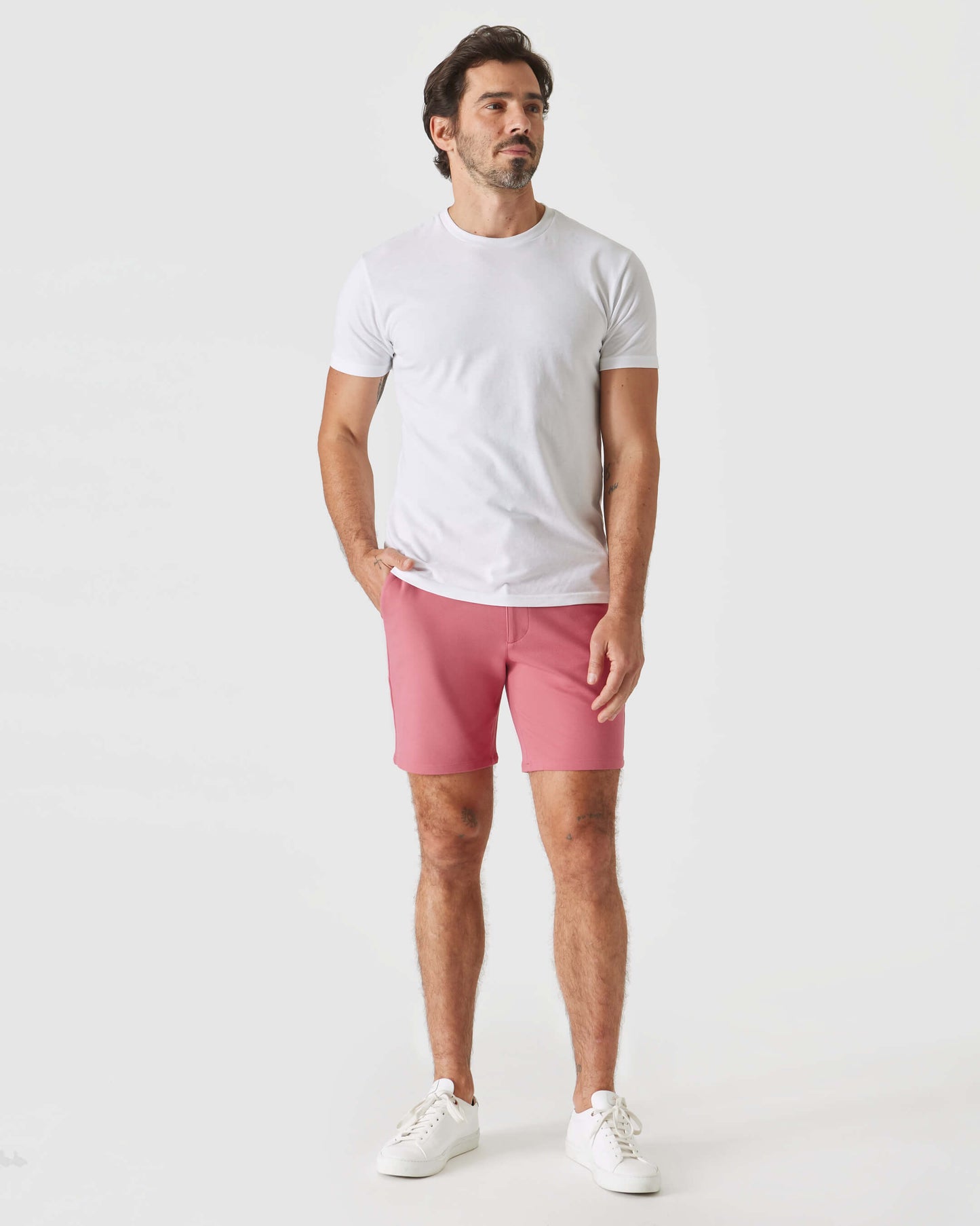 7" Rosewood Comfort Knit Chino Shorts