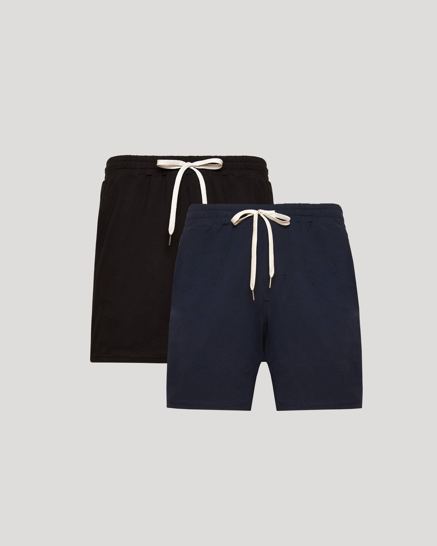 Black & Dark Heather Navy Active Comfort Shorts 2-Pack