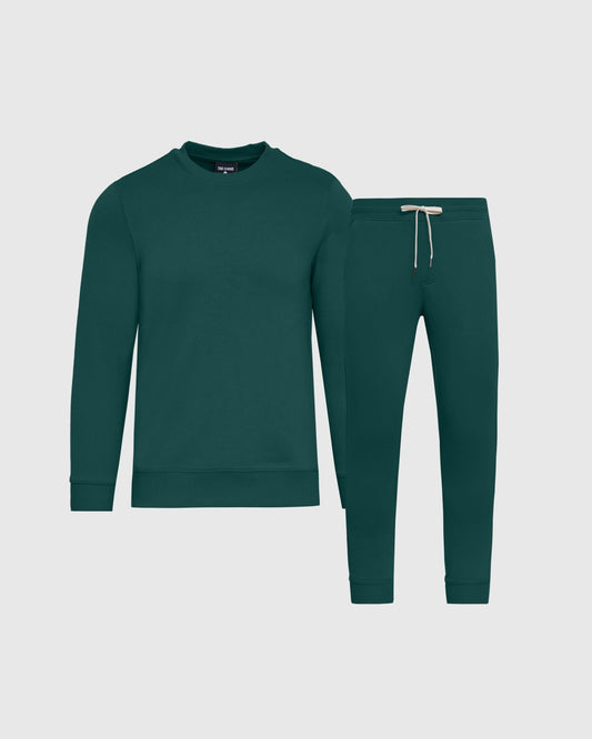 Emerald Pullover Fleece Crew & Jogger 2-Pack