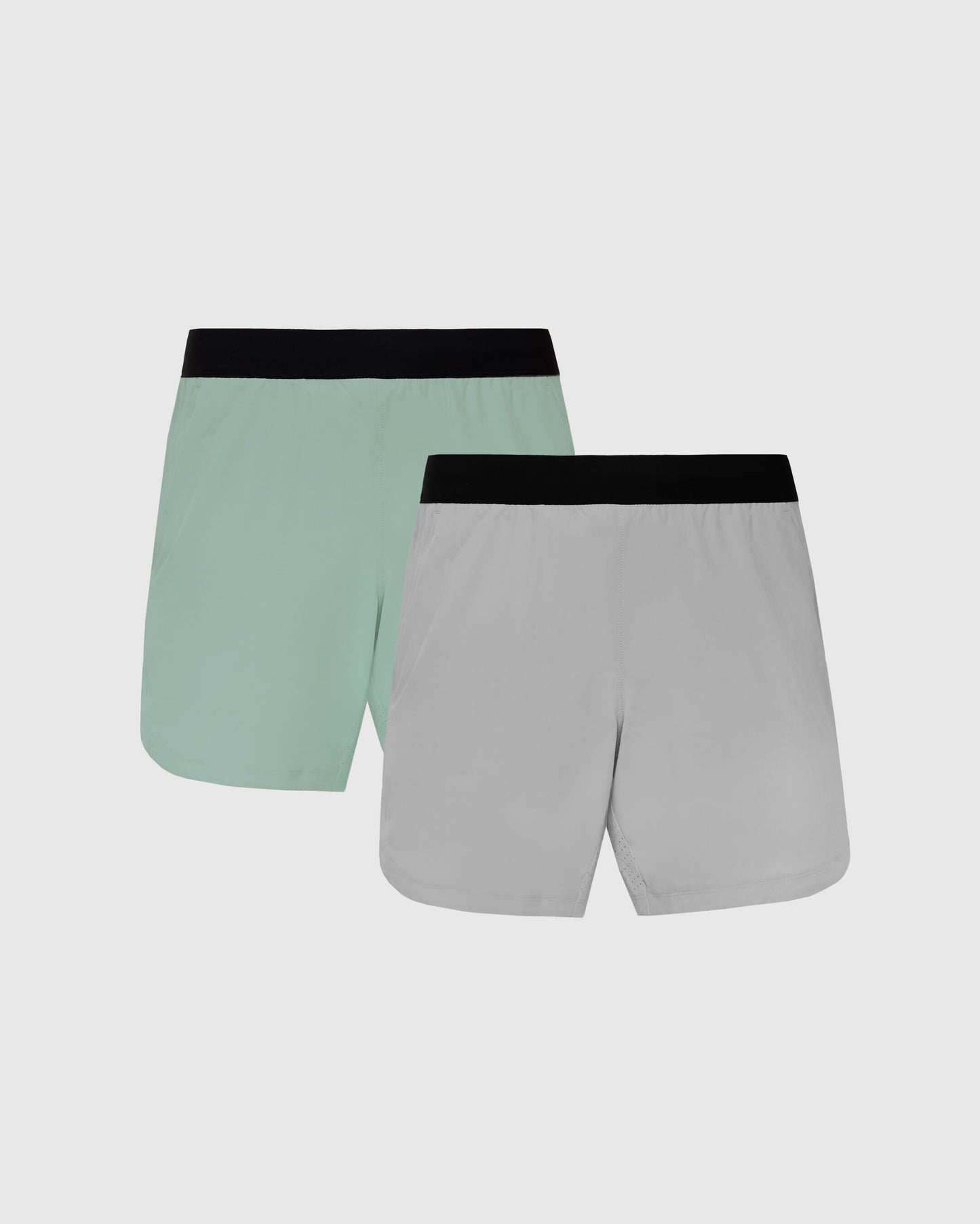 7" Slate Green & Steel Active Training Shorts 2-Pack