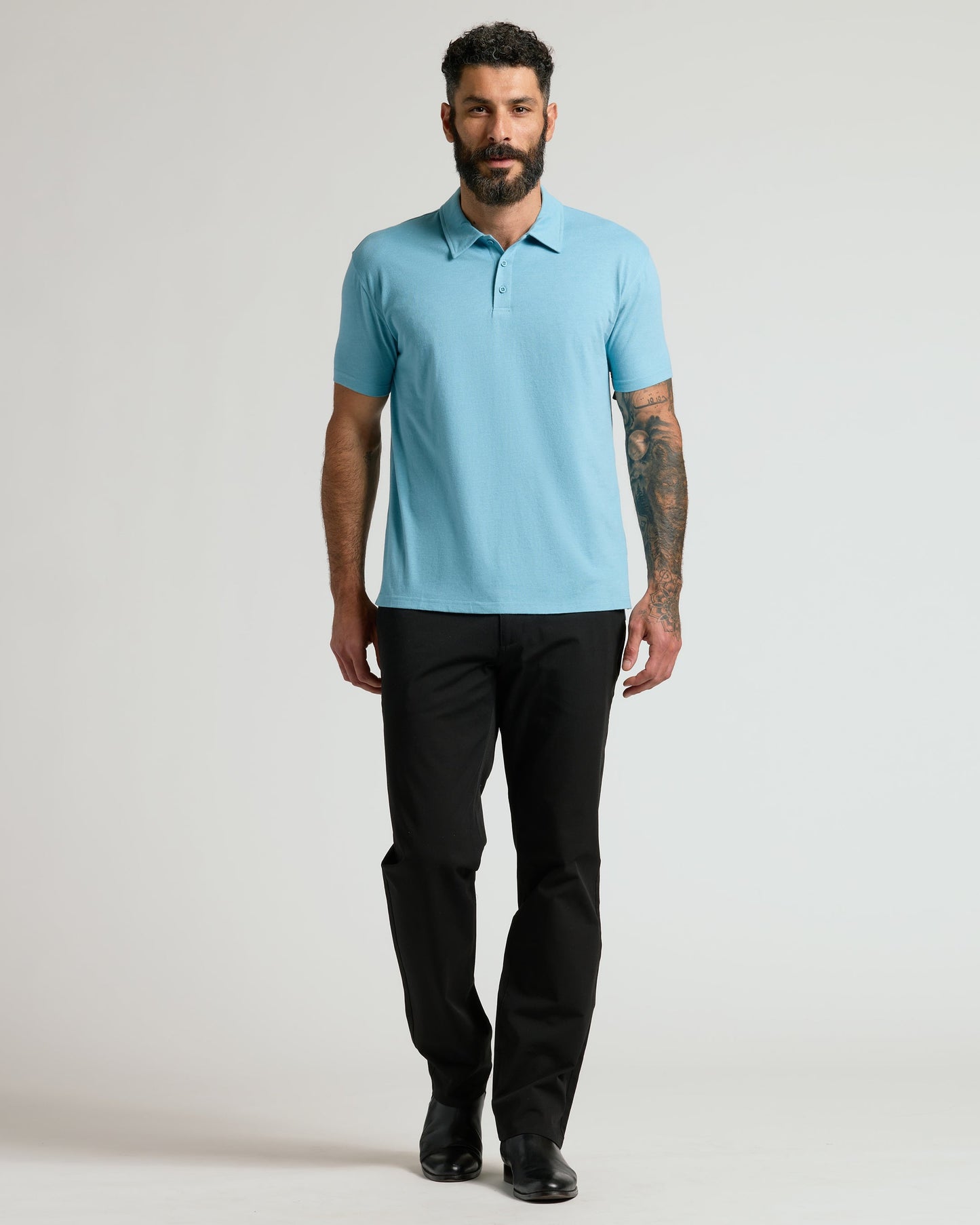 Heather Voyager Short Sleeve Polo
