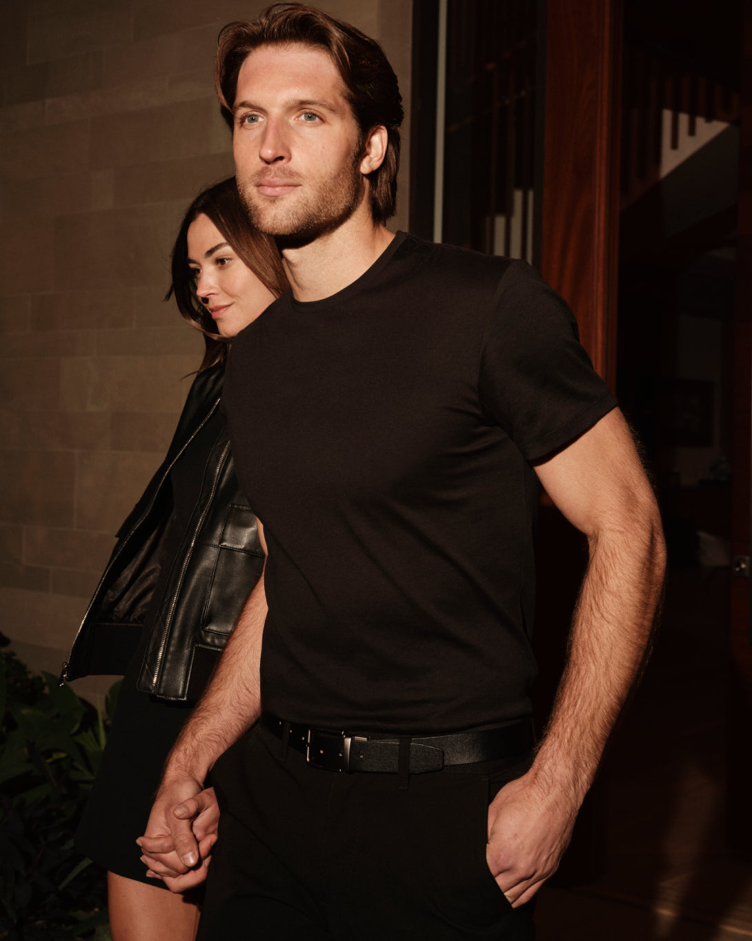 Black & White Pima Crew Neck 2-Pack