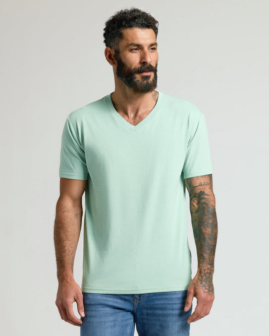 Heather Mist Classic V-Neck