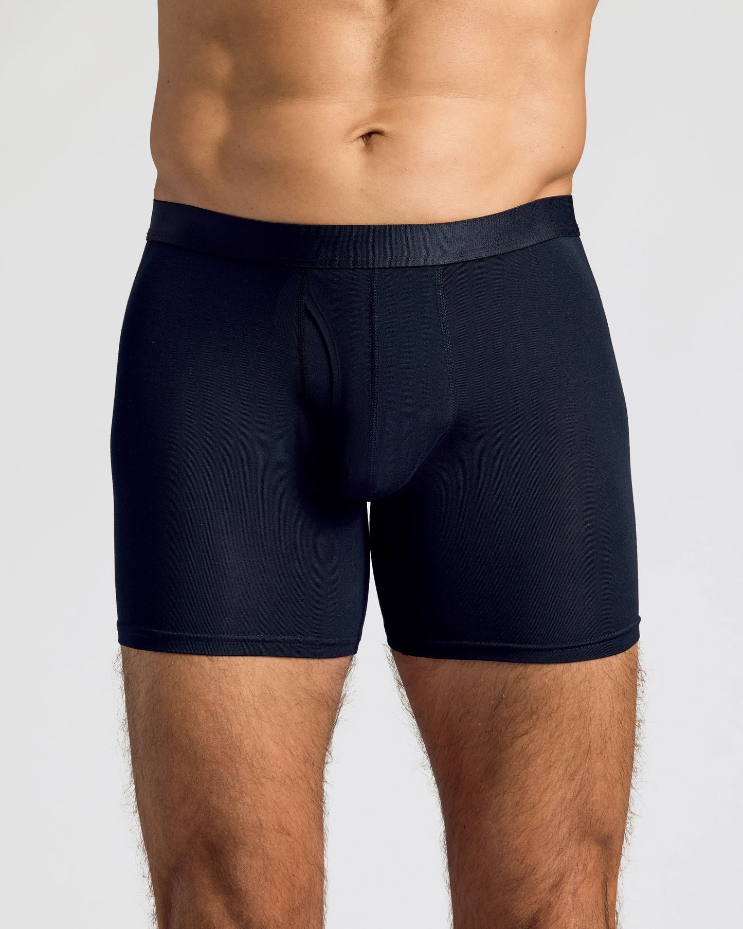Black Boxer Briefs W/ Fly 3-Pack