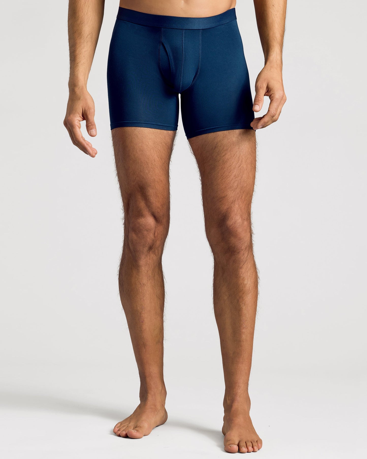 Navy Boxer Briefs W/ Fly 3-Pack