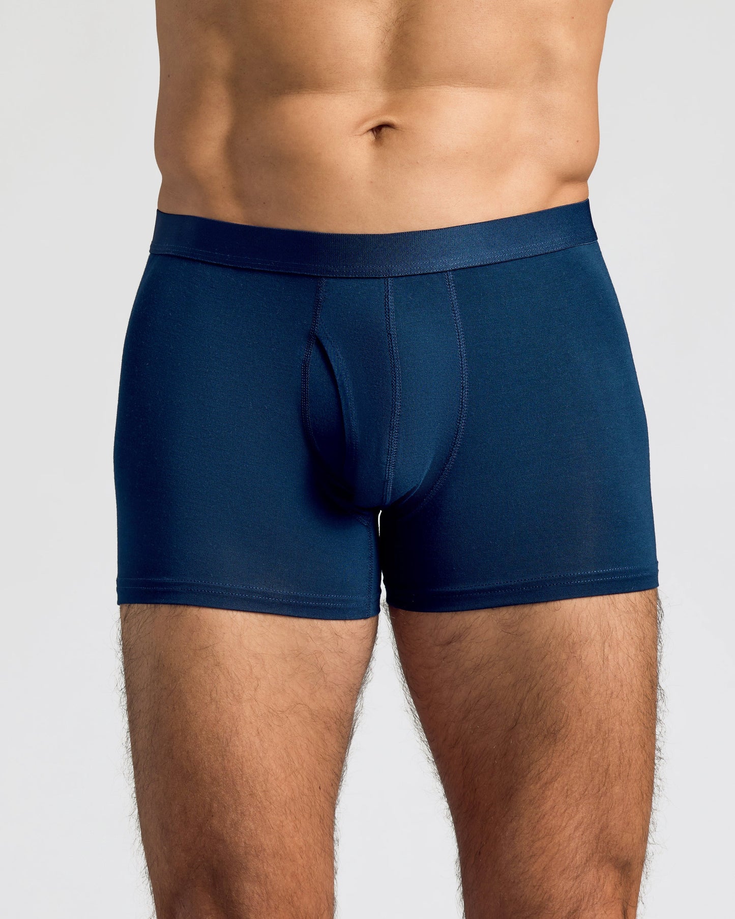 Navy Boxer Trunks W/ Fly 12-Pack