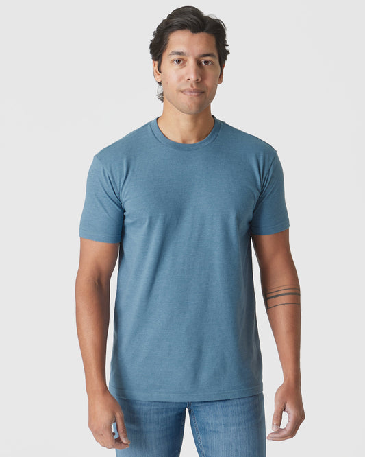Blue Lake Heather Classic Crew Neck