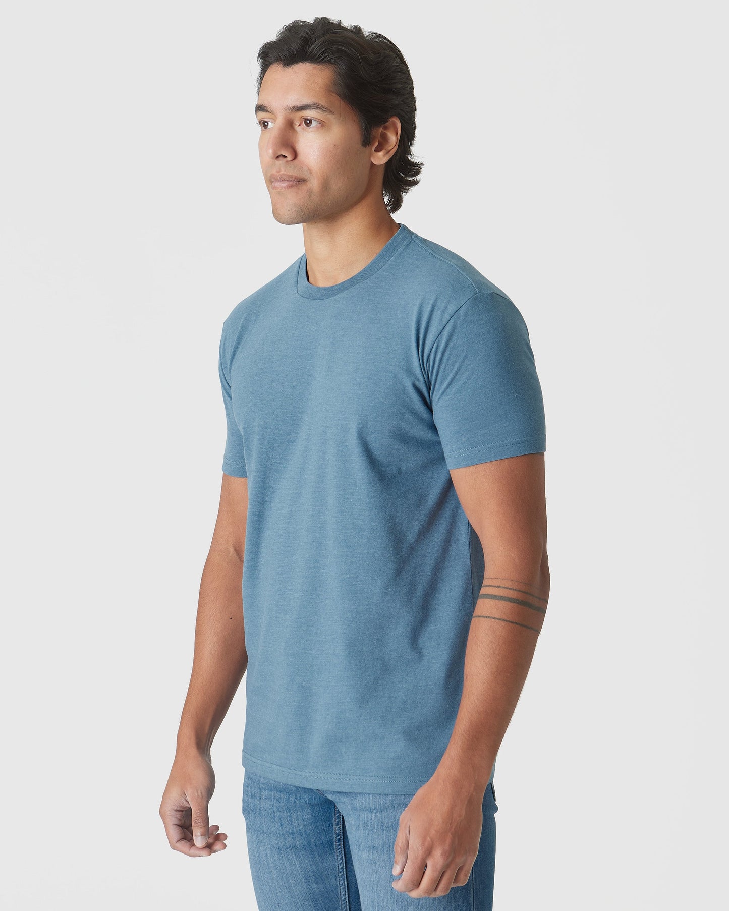 Blue Lake Heather Classic Crew Neck